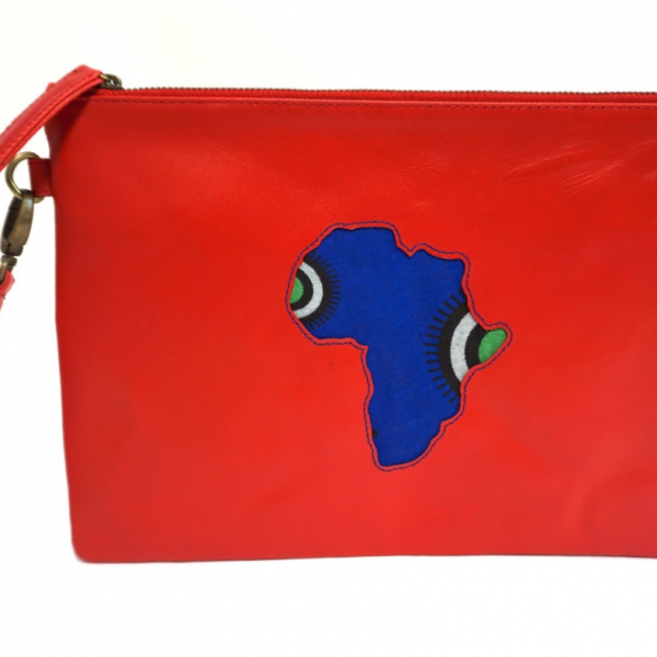 afrique cluch bag (red)