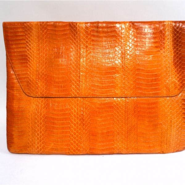 sale!! orange snake cluch